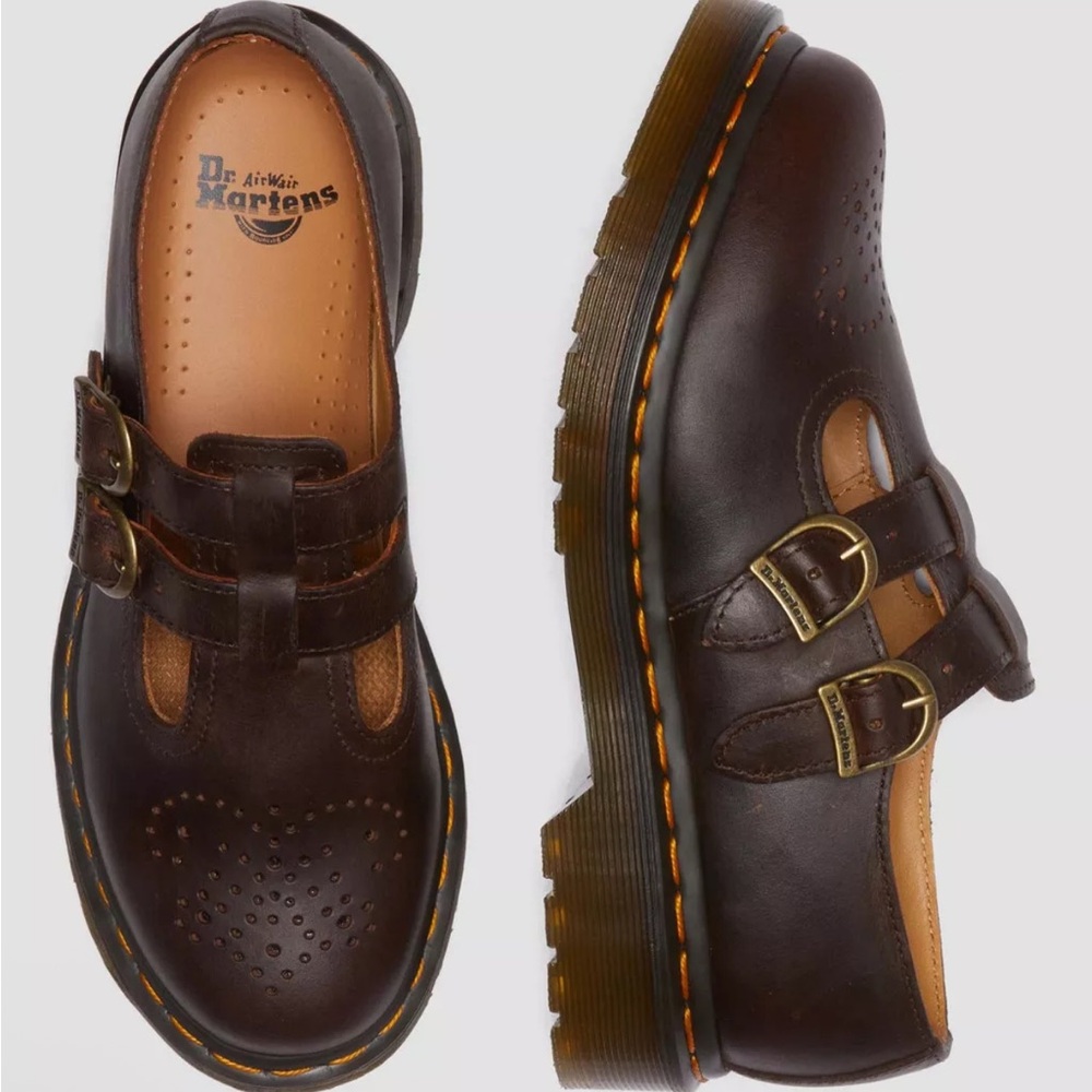 8065 CRAZY HORSE LEATHER MARY JANE SHOES